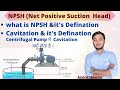 NPSH of Centrifugal pump in Hindi |Cavitation | NPSH and it's Derivation |@rasayanclasses