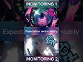 monitoring 1 and 2 SIDE BY SIDE comparison! #vocaloid #miku