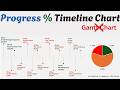 Dynamic Progress Timeline Chart in Excel with Percentage \u0026 Pie Chart