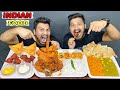 ASMR MUKBANG INDIAN FOOD | EATING BUTTER CHICKEN NAAN, FULL CHICKEN, CHICKEN LOLLIPOP, SAMOSA, EGGS