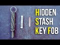 Hidden Stash Paracord Key Chain Container | Hide Emergency Cash \u0026 More!