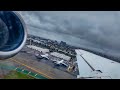 JSX EMBRAER 135 TAKEOFF FROM LAX! CLIMBING OUT OF RAINY SOCAL THROUGH CLOUD LAYERS ☁️✈️ + ATC AUDIO