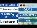Mensuration | Practice Set 7.4 Lecture 1| SSC Class 10 Geometry | Area of Segment |Maharashtra Board
