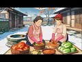 On the First Snowy Day, We Make Kimchi — Love’s Flavor to Warm a Bitter Winter | Ghibli-Style Video