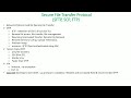 File Transfer Protocols (SFTP, SCP, FTP)