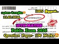 10th Maths Public Exam Question Paper 2026 | 10th Maths Public Important Questions 2026
