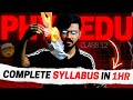 Class 12 Physical Education Full Syllabus Oneshot in 1 hour 😱🔥 Boards 2023-24 Score 70/70 #cbse