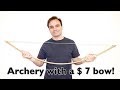 Trick shooting with a $ 7 bow!