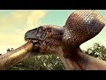 King Cobra vs Giant Tyrannosaurus! It was actually killed in seconds?
