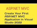 Create Your First ASP.NET MVC Application in Visual Studio 2022 | ASP.NET MVC Tutorial in Hindi
