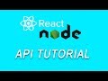 Node \u0026 React JS Tutorial - Create An API