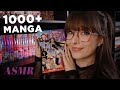 ASMR 📕Counting HUGE 1000+ Manga Collection!📕 Whispers, Crinkles, Tapping, Tracing, Brushing \u0026 More!