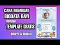 Tutorial Membuat Biodata Bayi di Canva Simpel dan Mudah - Biodata Bayi Modern