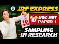 UGC NET Paper 1 Research Aptitude | Sampling by Aditi Mam | Paper 1 in 10 Mins