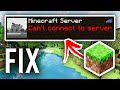 How To Fix Can't Connect To Server On Minecraft - Full Guide