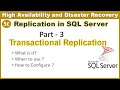 Replication in SQL server - Part 3 || Transactional Replication in SQL server || Ms SQL
