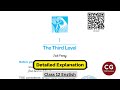 The Third Level Class 12 English: An In-depth Study