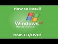 Windows XP Home Edition - Installation from CD/DVD