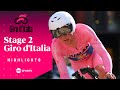 TIME TRIAL TO REMEMBER! 🙌 | Men's Giro d'Italia Stage 2 Race Highlights | TNT Sports Cycling