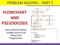 Algorithm and Flowchart PART -2  |  Introduction to problem solving  Pseudocode | Examples