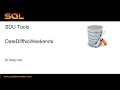 SDU Tools 62 Date Difference Excluding Weekends in SQL Server T-SQL