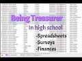How to [try to] be a treasurer (spreadsheets, etc)