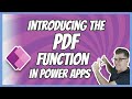 Power Apps PDF Function - The Best Way to Export to PDF?