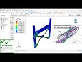 Hysteresis analysis of the concentric braced frame (CBF) Abaqus