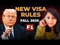 '7' USA F1(Student) VISA MUST KNOW updates ‼️ | Fall 2026 🇺🇸