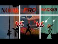 NOOB, PRO, HACKER Vs KANASHI / Ninja Arashi 2 / By modded gamer....