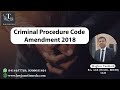 Criminal Procedure Code Amendment 2018