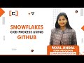 Snowflakes CICD Process using GITHUB