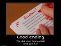 Homework all endings meme