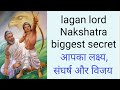 Vedic Astrology on Lagan Lords Nakshatra | Secret of Lagan Lord Nakshatra | लगन के स्वामी का नक्षत्र