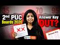 🚨 2nd PUC 2026 Answer Key OUT? | Official Update + How to Check 🔥