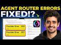 Fix Agent Router Errors in VS Code | Complete Setup Guide (Working 100%) Free AI Coding