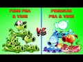 Team PEA \u0026 VINE Free vs Premium - Who Will Win ? - PvZ 2 Team Plant vs Team Plant