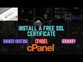 Install a Free SSL Certificate On Shared Hosting Cpanel // Redirect Http to Https