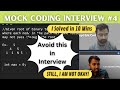 Sagar is in Trouble | Mock Coding Interview | Coding interview preparation | Mock Interview Amazon