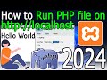 How to Run PHP file on localhost | Windows 10/11 [ 2024 Update ] XAMPP Server localhost