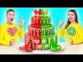 Red VS Green Cake Decorating Challenge | Boys vs Girls by Multi DO Girls