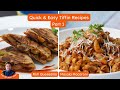 2 easy tiffin recipes | roti quesadilla recipe | masala macaroni lunch box recipe