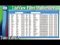 LISTVIEW FILTRE  MULTICRITERE | USERFORM EXCEL VBA