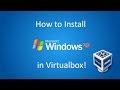Windows XP Home Edition - Installation in Virtualbox