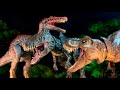 Jurassic world  T.Rex vs Giga vs Spino Stop Motion