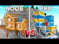 NOOB vs PRO MOUNTAIN HOUSE In Minecraft!
