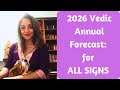 2026 Vedic Annual Forecast: Highlights for ALL SIGNS