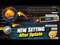 New Setting After Ob53 Update | Free Fire New Setting