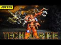 Joytoy Techmarine 1/18 Warhammer40K action figure unboxing \u0026 review Ultramarines Space Marine