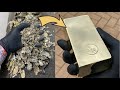 Mixed Metal Slag Melting - Trash To Treasure - Perfect Mirrored Bar - ASMR Metal Melting - BigStackD